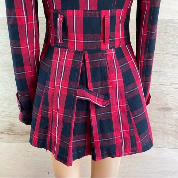 G by Guess Red Black Striped Jacket - Picture 7 of 8